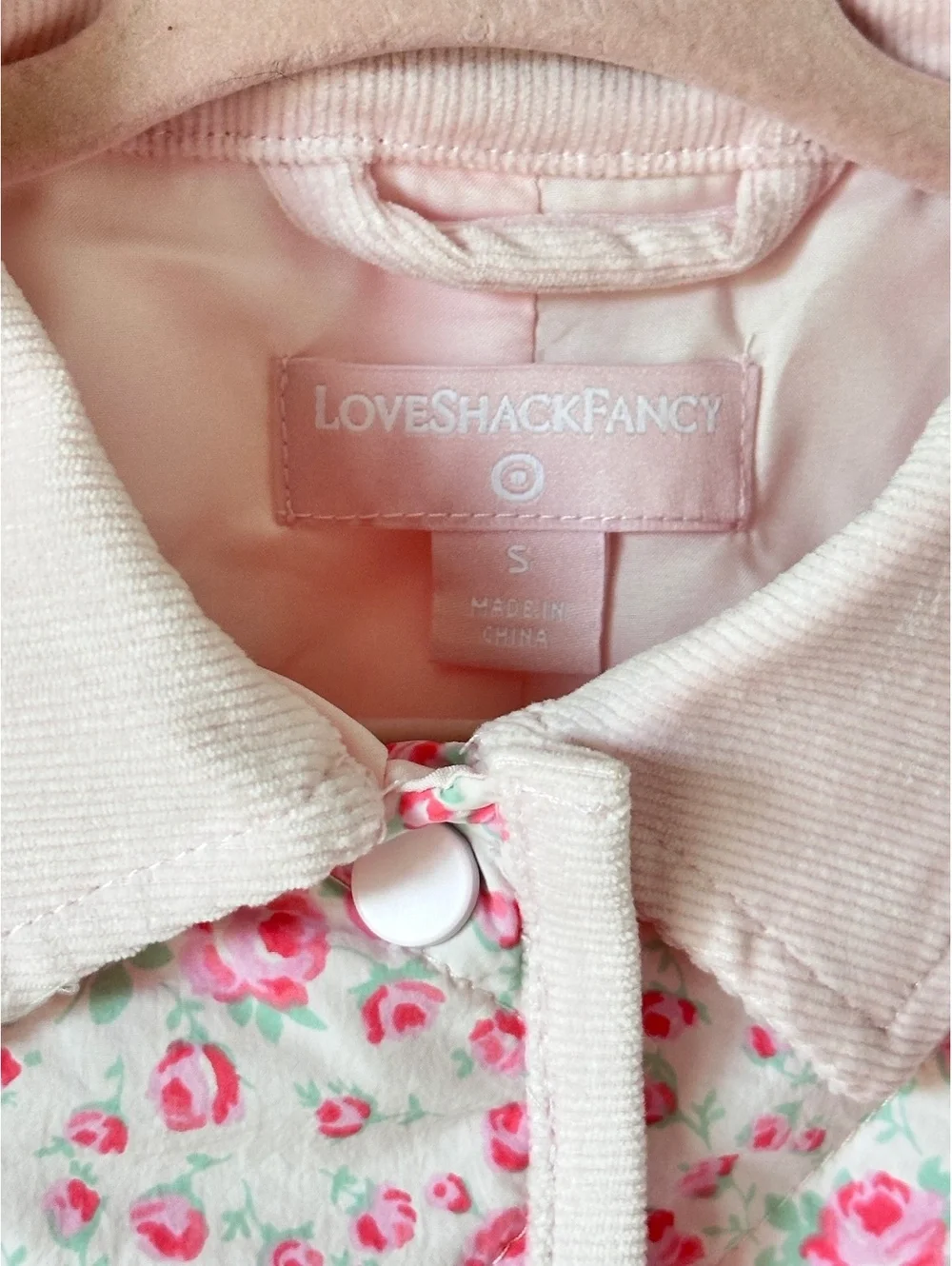 Girls' Charlotte Roseheart Quilted Barn Jacket - LoveShackFancy x Target - Sz S